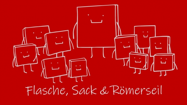 Flasche, Sack &amp; Römerseil